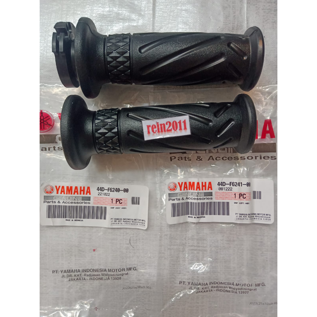 HANDGRIP HAND GRIP XEON MIO J MIO GT AEROX 125 XRIDE ASLI ORI YAMAHA 44D F6240 00 &amp; 44D F6241 00