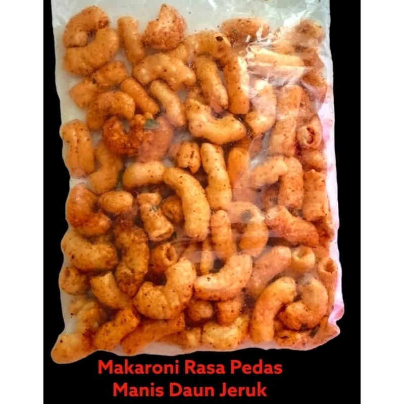 

Makaroni Rasa Pedas Manis Daun Jeruk isi 250gr