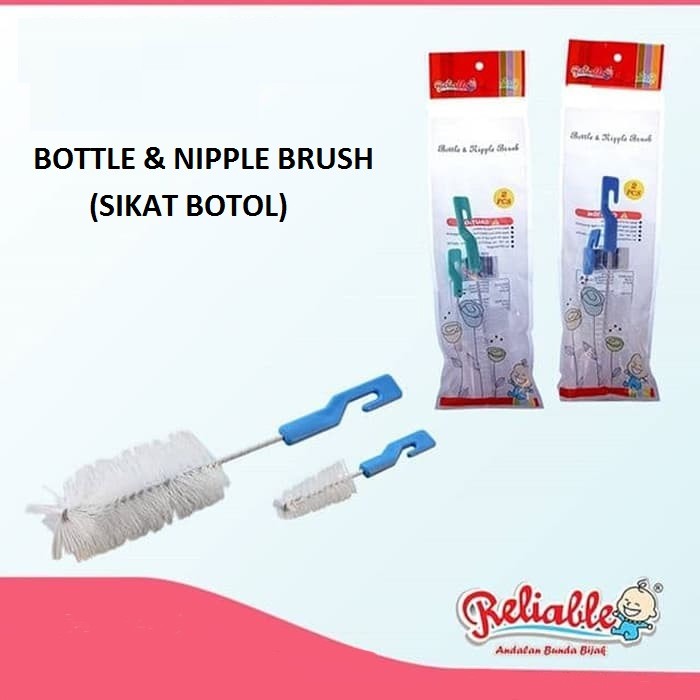 Reliable Bottle &amp; Nipple Brush RSB-7001/Sikat Botol Reliable