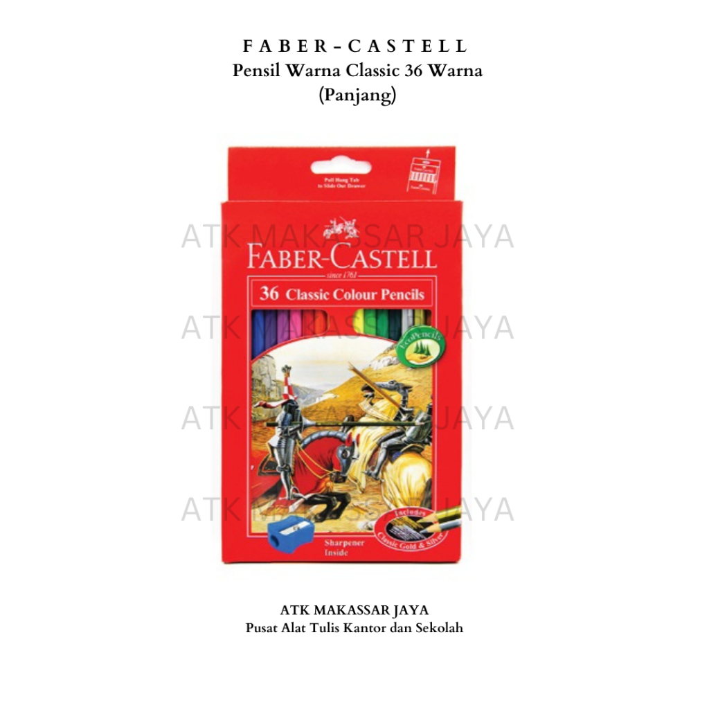 

Pensil Warna / Coloured Pencil Faber Castell Classic 36 Warna