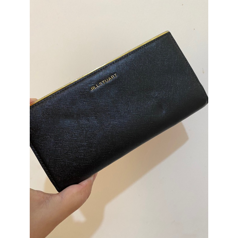 Dompet Panjang Hitam Kulit Asli Jill Stuart