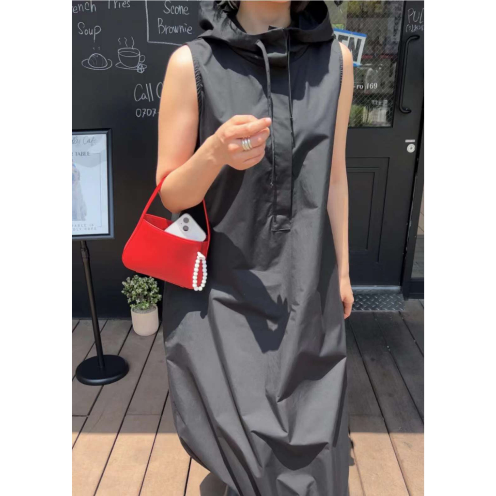 AIM-1 Yebin 예빈 Hoodie Dress (Green/Black) - Made in Korea