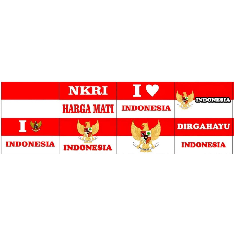 Sticker Pipi Merah Putih | Tempelan Pipi Bendera TERMURAH