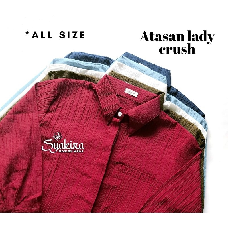 KEMEJA OVERSIZE LADY CRUSH / KEMEJA PREMIUM KEKINIAN