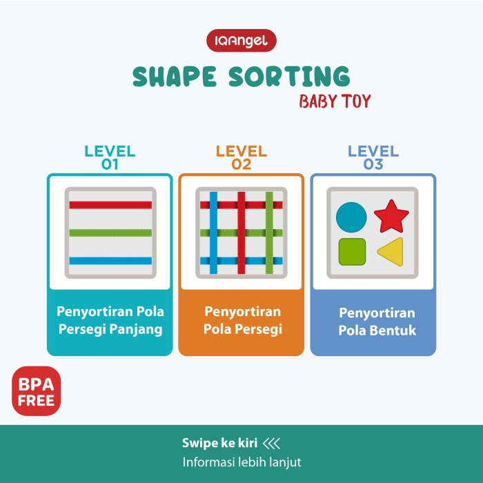 Mainan anak IQ Angel Shape Sorting toys IQ0211