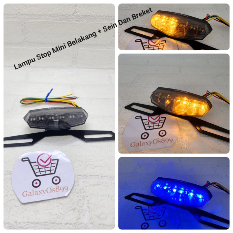 Lampu Stop 3 In 1 Plus Sein Kiri Kanan - Stoplamp Mini 3in1 Universal