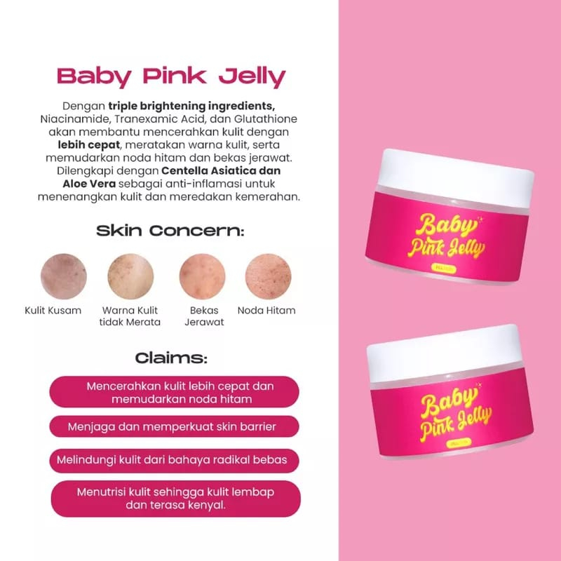 JILL SKIN - BABY PINK JELLY MOISTURIZER 30gram ORIGINAL