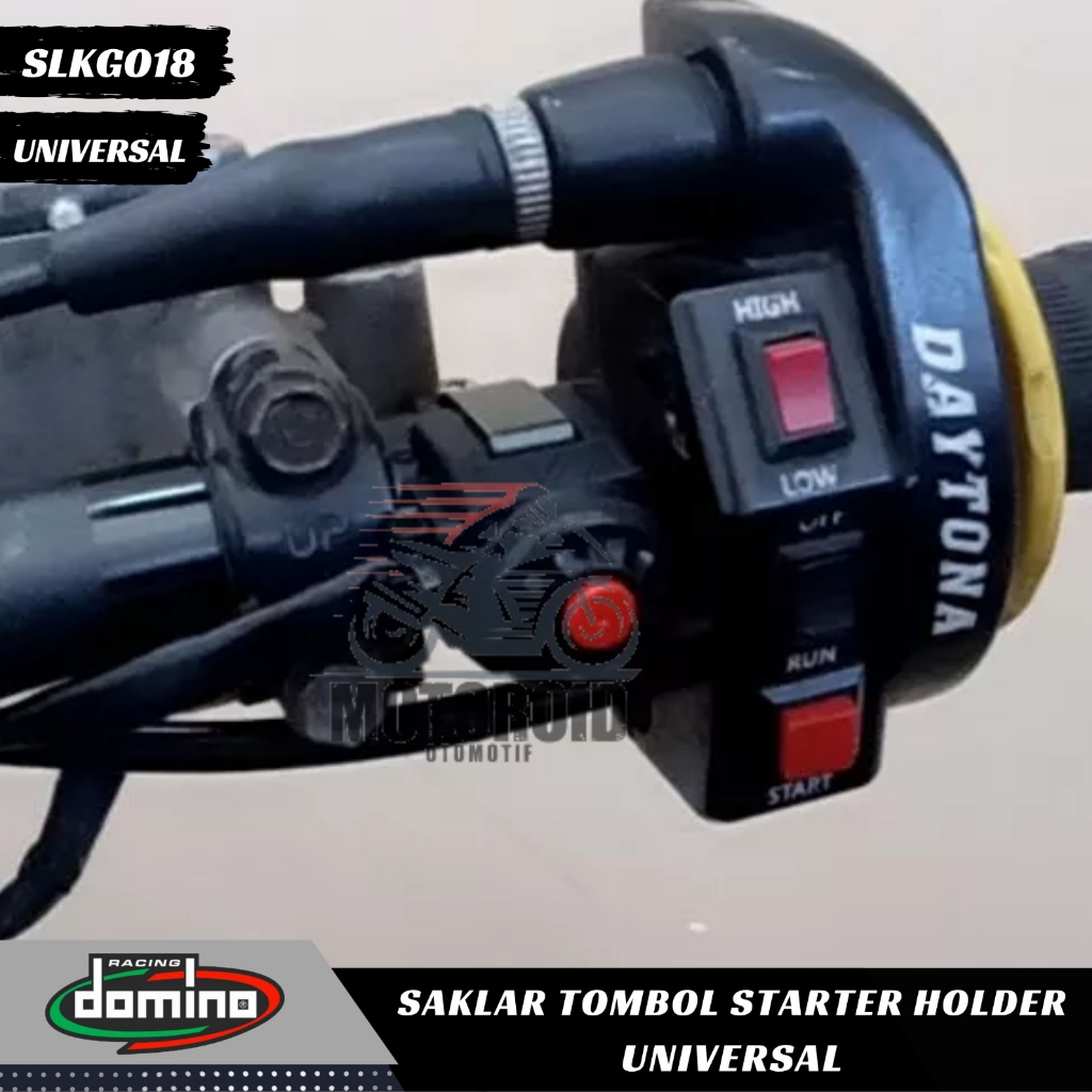 SAKLAR TOMBOL STARTER model KTM universal / holder Universal MOTOR BULAT MINI stater bulat model DOMINO