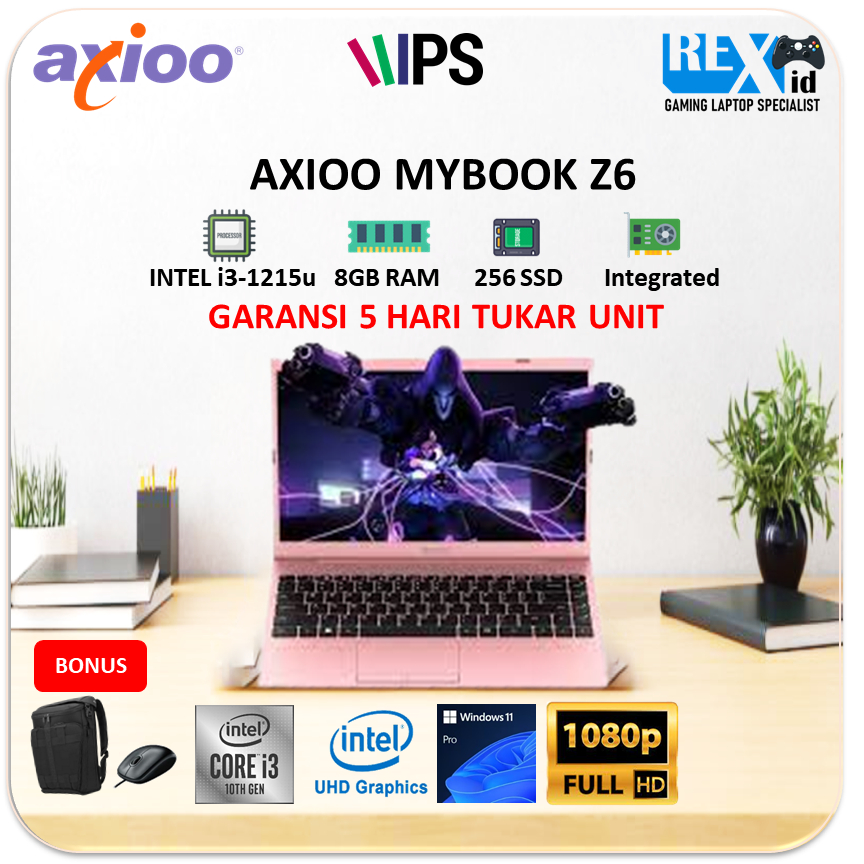 AXIOO MYBOOK Z6 (i3 1215u 8gb 256ssd W11Pro 14.0inch FHD IPS LAN)