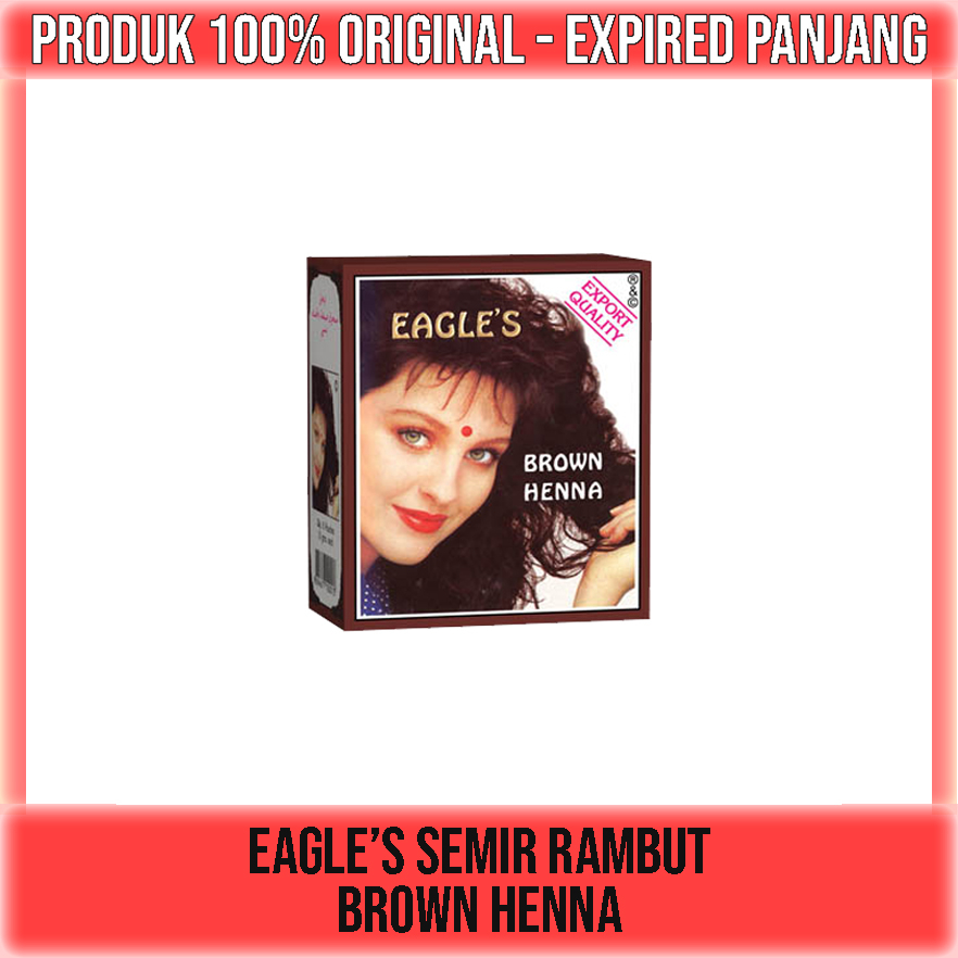 SEMIR RAMBUT HENNA EAGLES HITAM / COKLAT 1box isi 6pcs