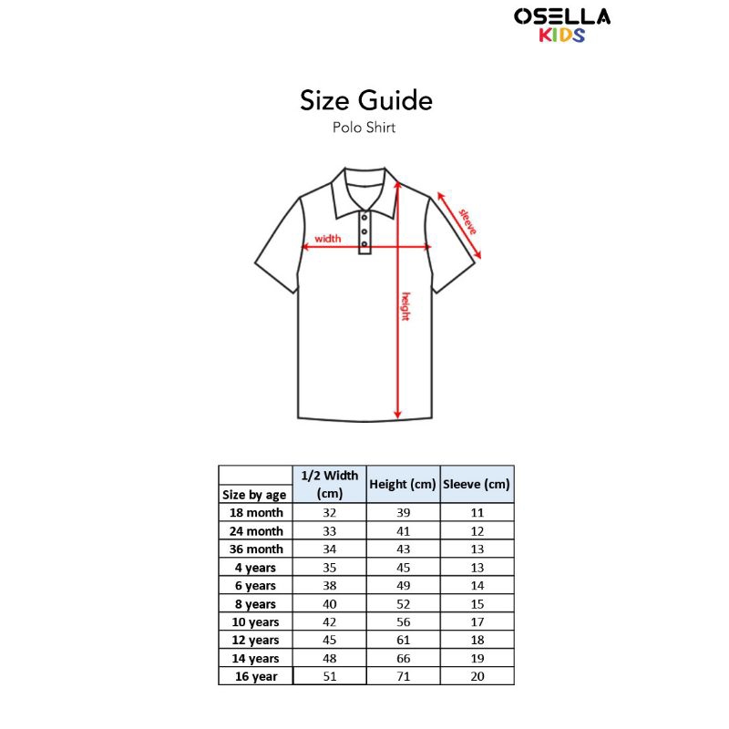 Osella Baju Anak Laki Laki Polo Shirt
