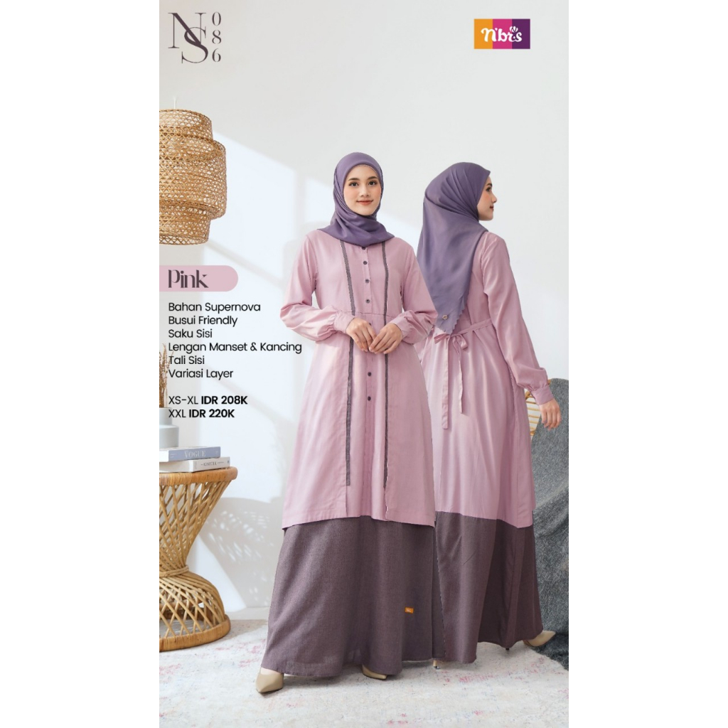 NIBRAS NS 086 86 GAMIS NIBRAS TERBARU TERMURAH