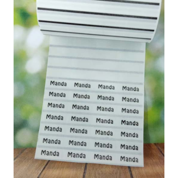 

Label Nama Import Waterproof TRANSPARANT