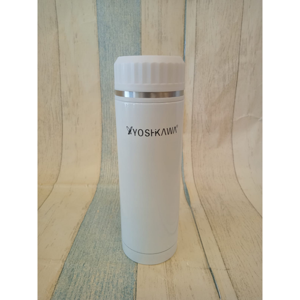 Yoshikawa Termos Vacuum Anti Oxidant 350ml KD-6553 Putih