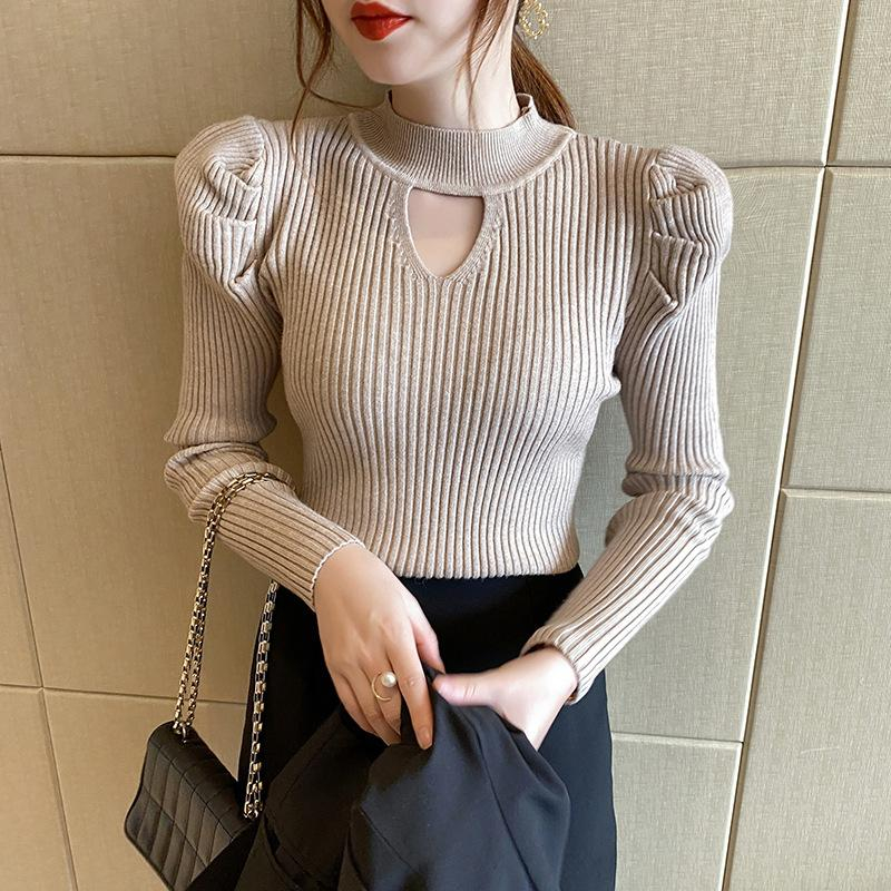 【 Bra Mall 】BJ-011 Atasan Wanita Korean Style Lengan Panjang Turtleneck Rajut Import Premium | Baju Import Rajut Turtleneck Lengan Panjang