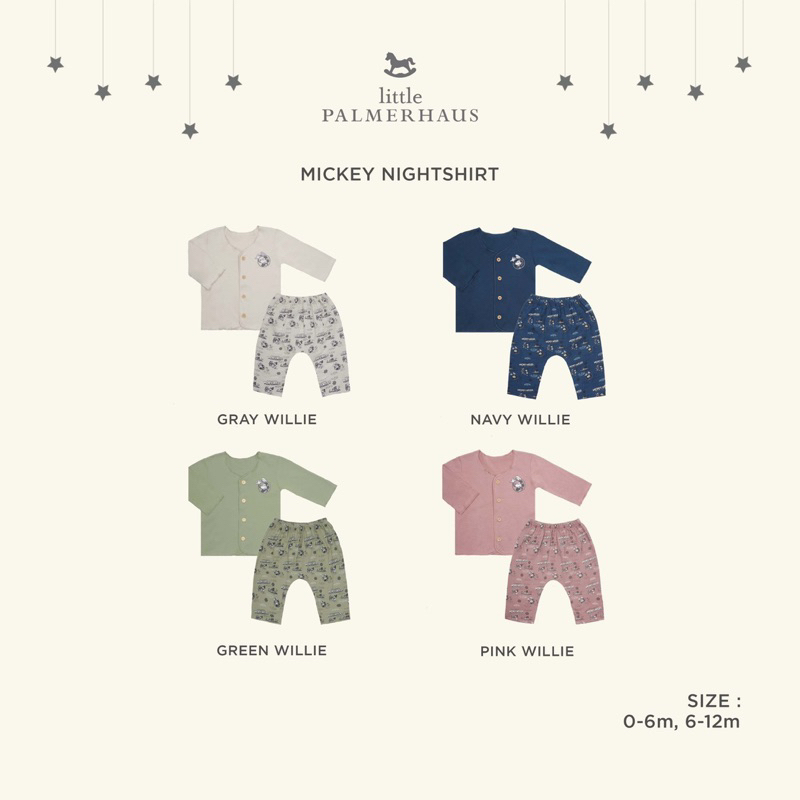 Little Palmerhaus Mickey Nightshirt - Setelan Panjang Bayi