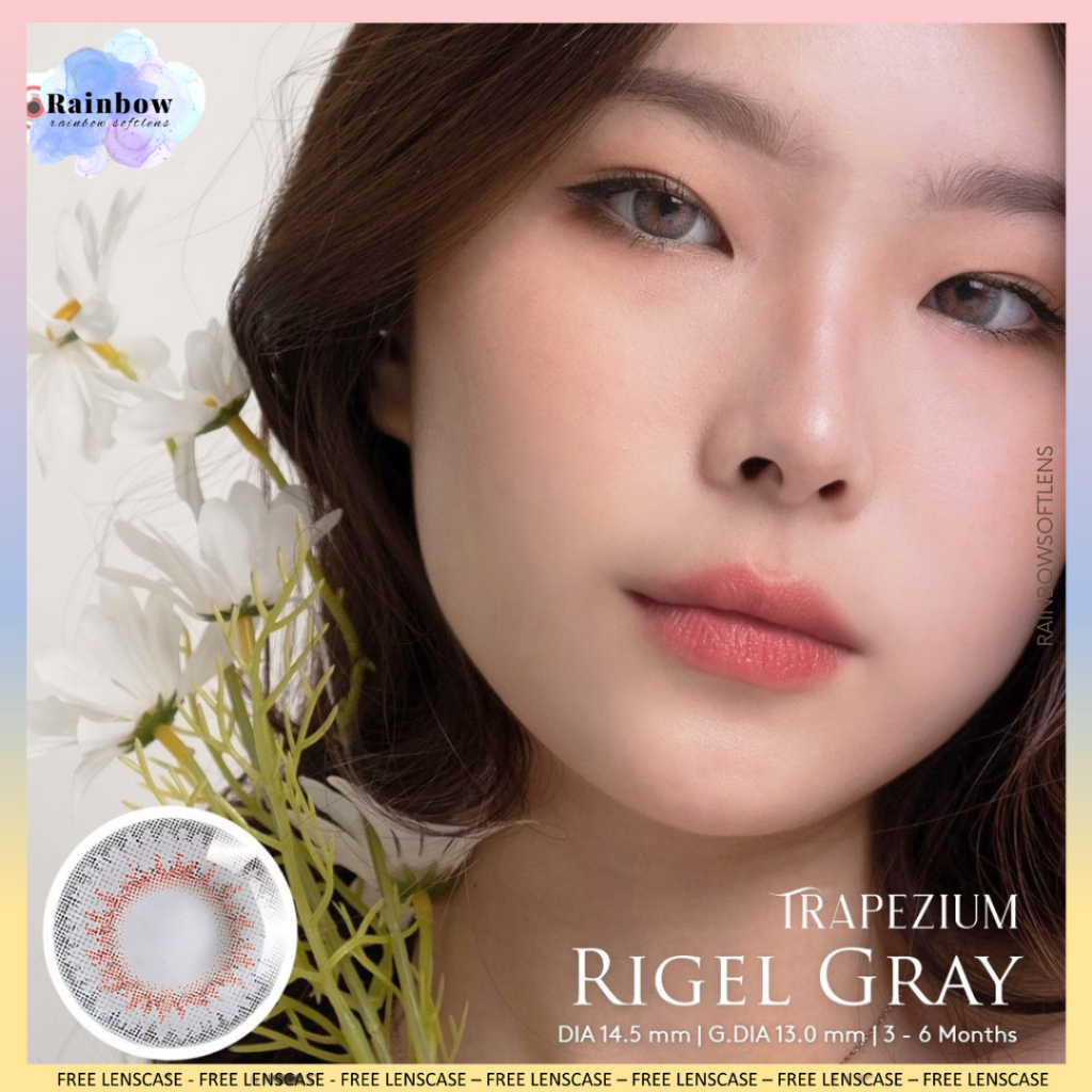 SOFTLENS TRAPEZIUM RIGEL MINUS (-0.50 S/D -6.00) BY CTK DIA 14.5MM / FREE LENSCASE / Softlen Soflen Soflens