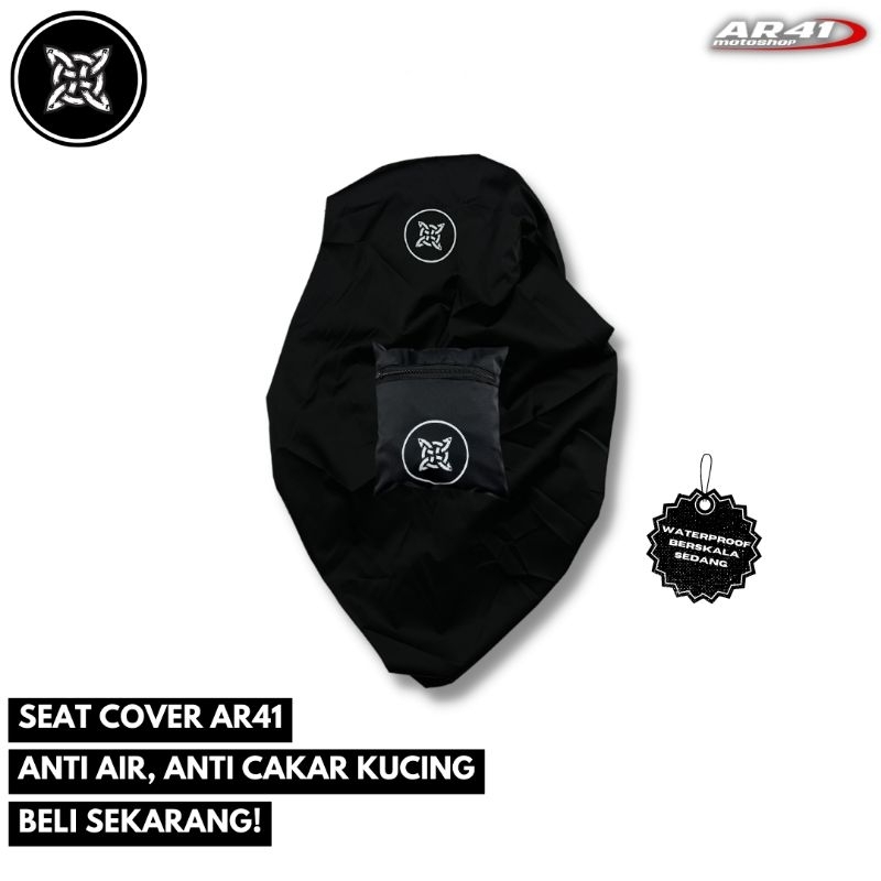 Cover seat / Sarung Jok Motor Anti cakar kucing &amp; air AR41 Max Protection size kecil