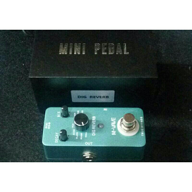 M-Vave Digital Dig Reverb Efek Gitar Guitar Effect Hall Room Plate Echo Tile Flanger Ducking Chorus 