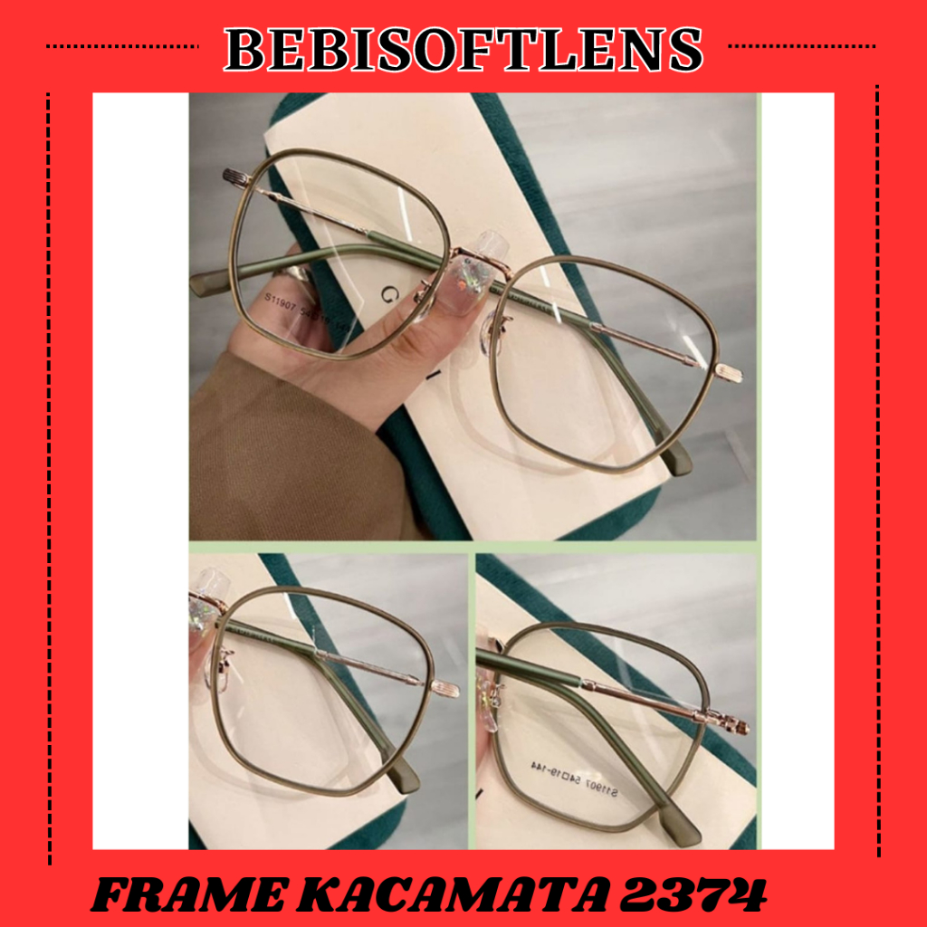 Kacamata 2374 Kacamata AntiRadiasi, Kacamata AntiBlueray, Kacamata Bluecromic, Kacamata Normal, Kacamata Minus, Kacamata Kotak, Kacamata Cat Eye / BB