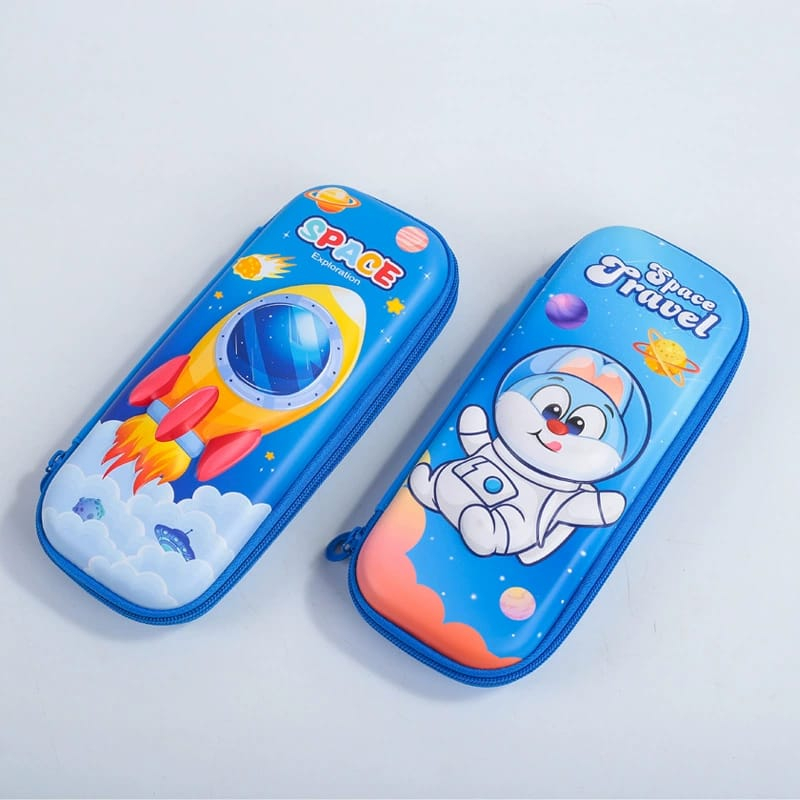 Kotak Pensil 3D Anak Bahan EVA Anti Air Import Tempat Pensil Motif Timbul Pencil Case Anak Cewek Cowok Sekolah Anti Pecah