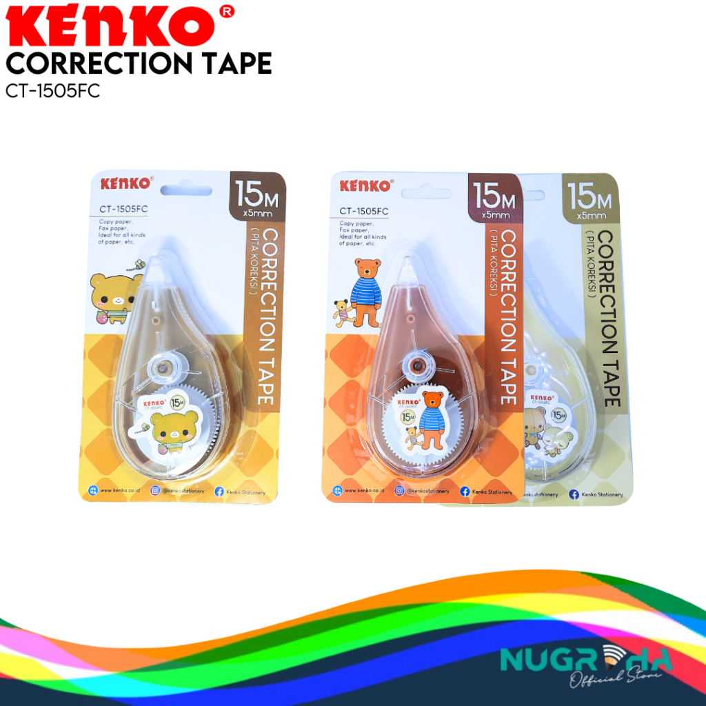 

CORRECTION CP TAPE TIPEX KERTAS KENKO CT-1505FC