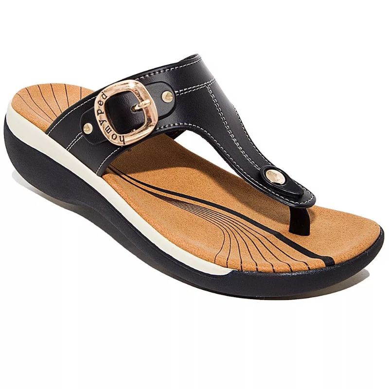 HOMYPES SANDAL WEDGES WANITA ALTIS N51 HITAM