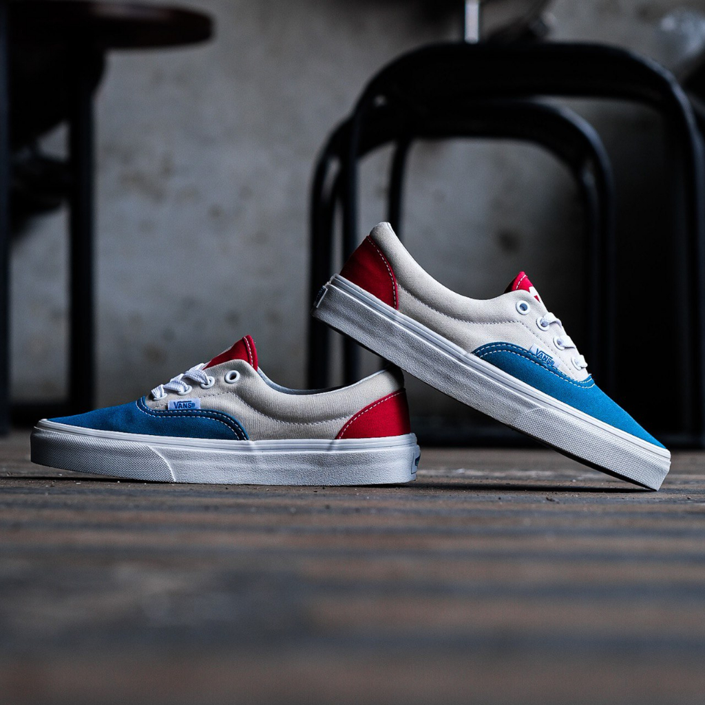 VANS ERA 1966 BLUE GREY RED ORIGINAL 100%