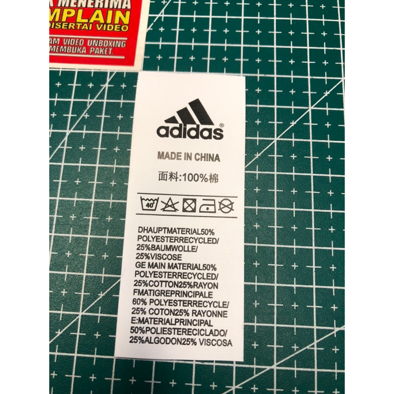 

ADIDAS TAG WASH PREMIUM CO 1X DI KIRIM 600PCS