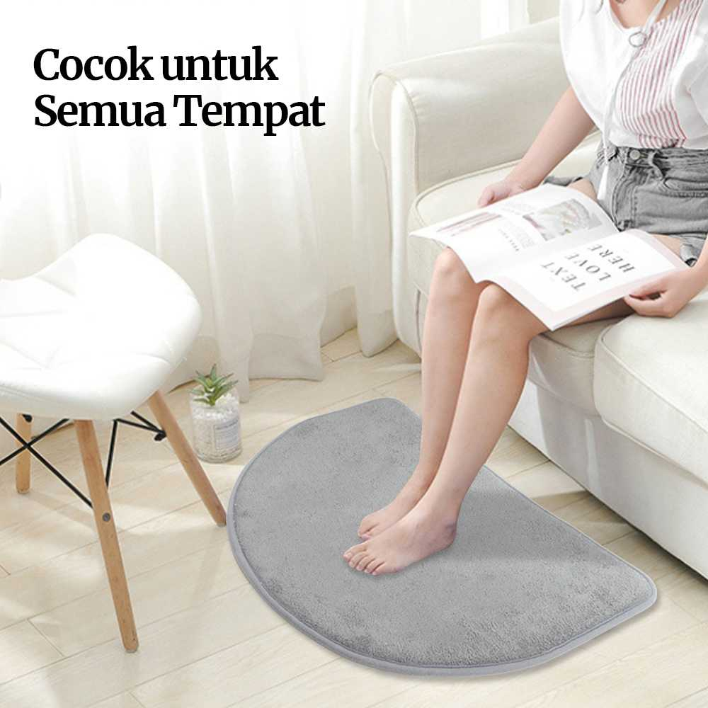 Keset Kamar Mandi Non-Slip Super Absorbent Quick Dry 60x40cm Material Polyester Keset Serap Air Mudah Dibersihkan