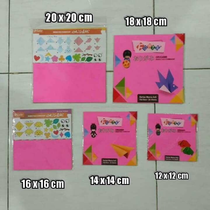 

Kertas Lipat Forte / Kertas Origami 2 Sisi