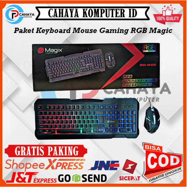 Keyboard Mouse Gaming RGB Satu Set Murah Dan Bagus