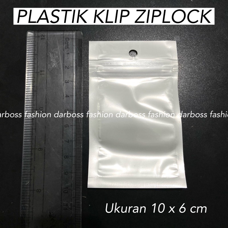 10x6 cm (isi 10pcs) Plastik Klip Ziplock