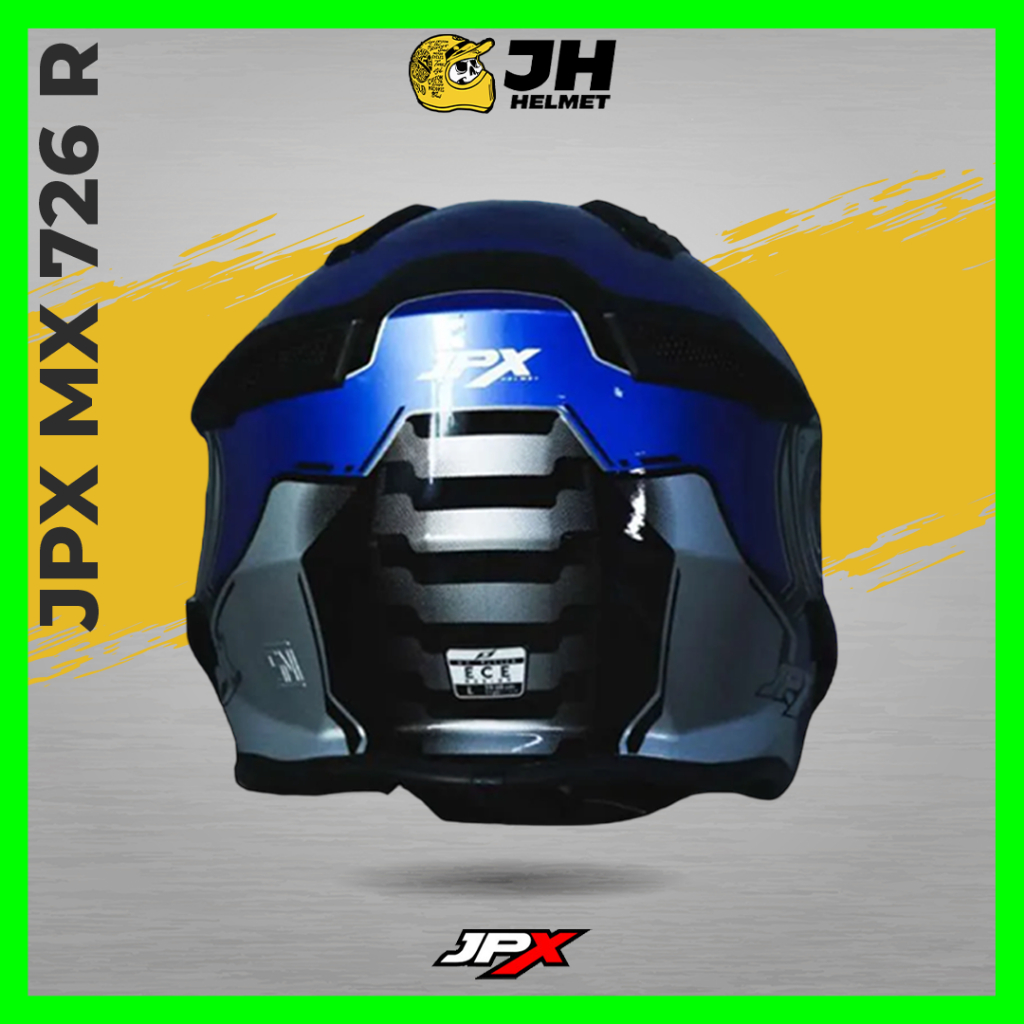 Helm JPX MX 726R MX07 Optimax Pepsi Blue Glossy | Helm Full Face | JUAL HELM