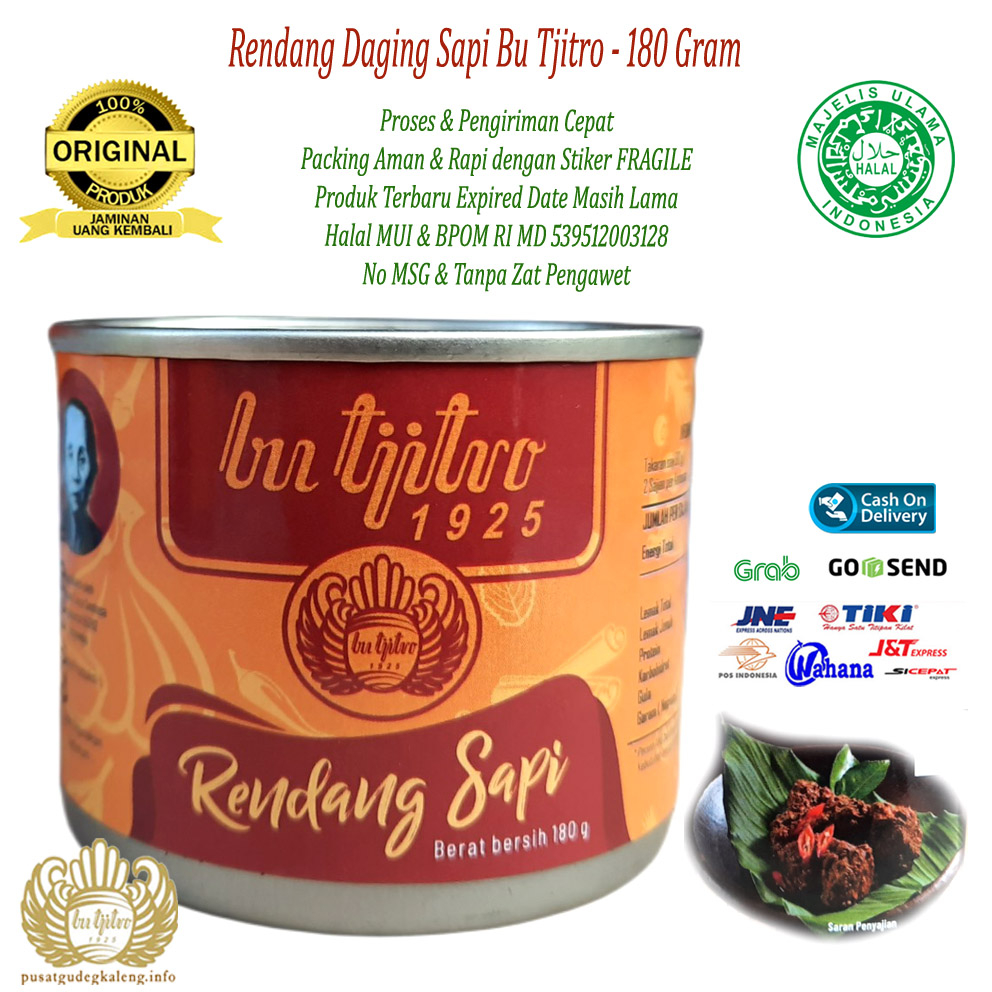 Rendang Sapi Bu Tjitro 1925 - 180Gram