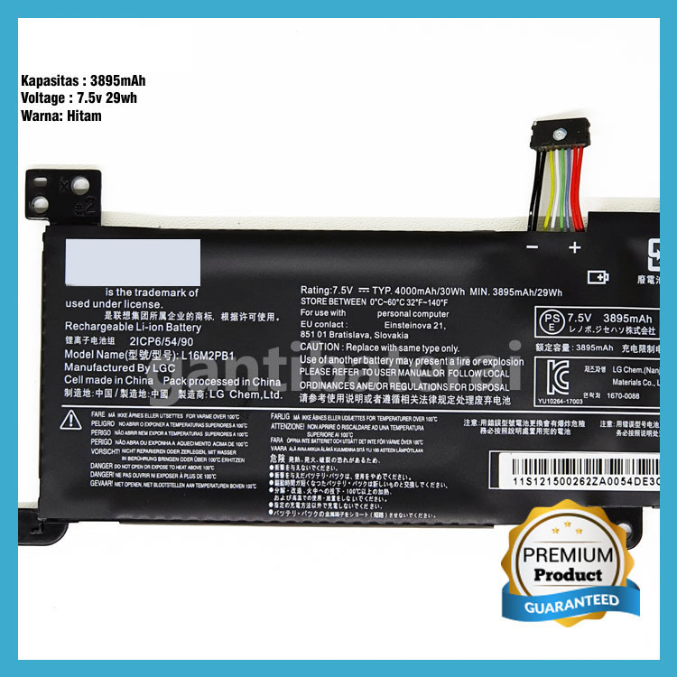 Baterai Lenovo Ideapad 320-14 320-14AST 330-14IKB L16M2PB1 L16L2PB2