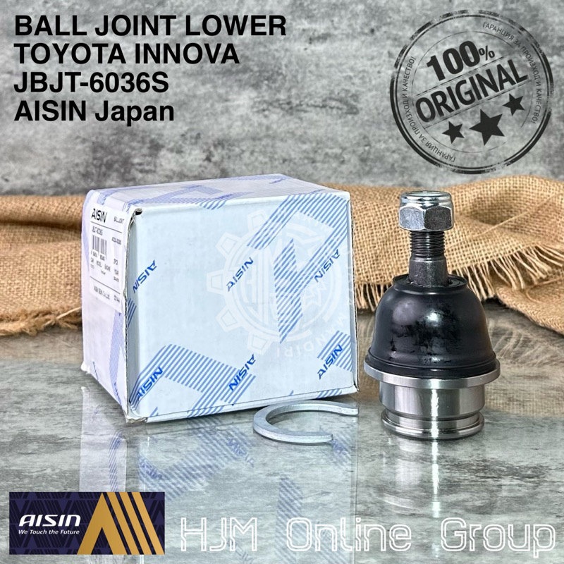 BALL JOINT LOW ARM SAYAP INNOVA FORTUNER HILUX JBJT-6036S AISIN Japan