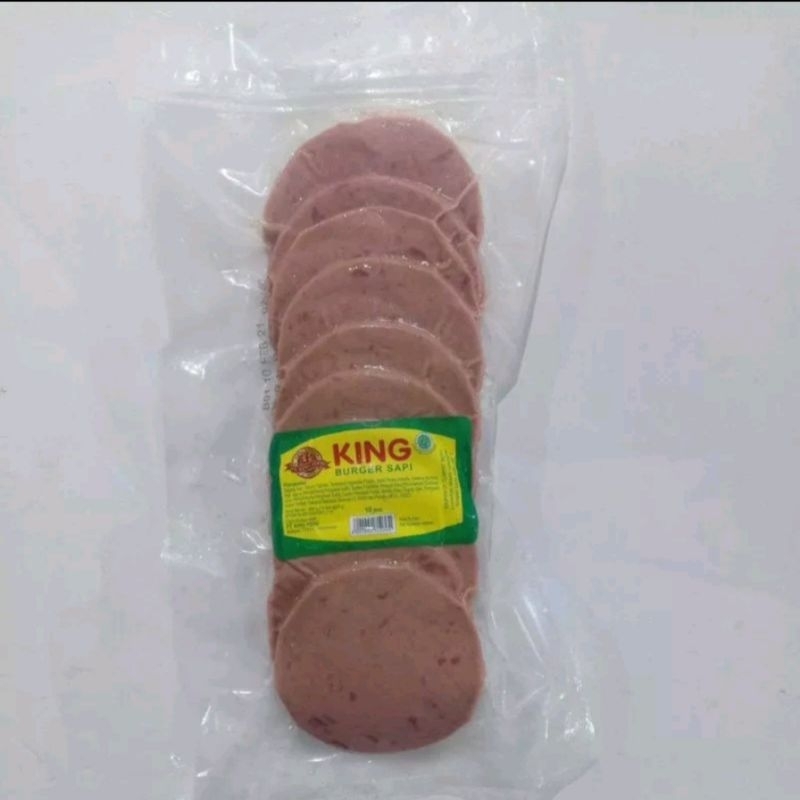 

KING FOOD beef burger 10s 250gr [ tebal ]