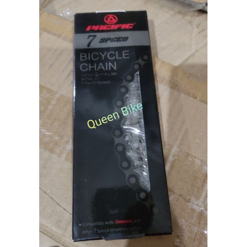 Rantai Rante Sepeda Operan Susun Tumpuk MTB Balap Roadbike 6/7 speed PACIFIC 116