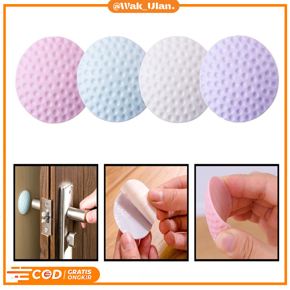 Karet Penahan Gagang handel pegangan Pintu Lemari Door Fenders Stopper Laci Rumah Model Bola Golf Silicone Pengaman Tembok Dinding Anti Lecet