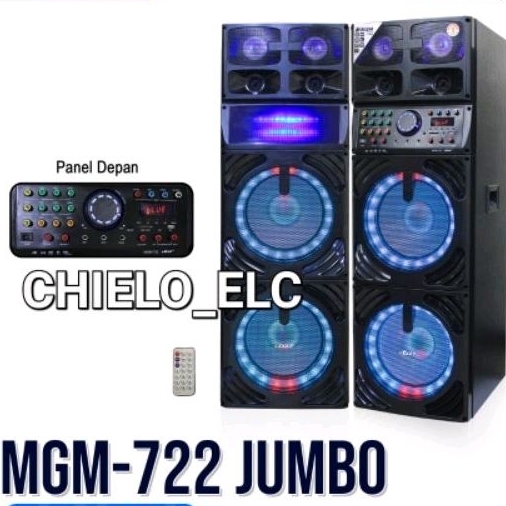 SPEAKER AKTIF  DAT MGM722 JUMBO, SPEAKER AKTIF DAT MGM522 ORIGINAL (BELUM TERMASUK ONGKIR SPEAKER)