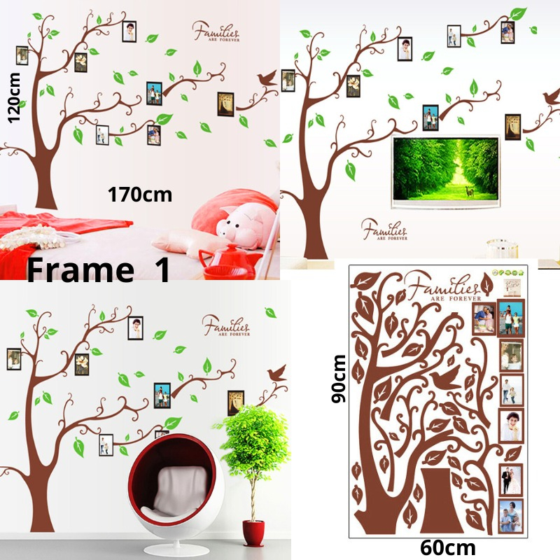 WALLSTIKER WALL STICKER STIKER STICKER SETIKER DINDING POHON DAUN OWL FRAME BINGKAI FOTO PHOTO RUANG KELUARGA WALLSTIKER WALSTICKER WALSTIKER HIASAN TEMPELAN DEKORASI RUMAH RUANG TAMU KAMAR TIDUR ANAK ANAK @banyak