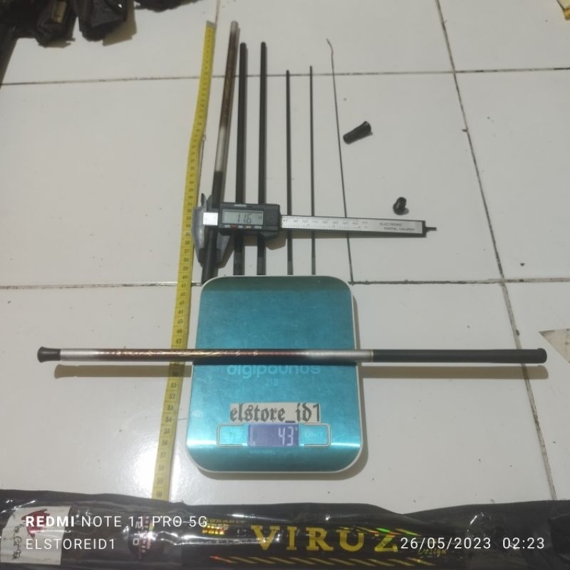 Joran Tegek Cenul Pancing ROS RUAS PENDEK 210 king cath fish Viruz 210