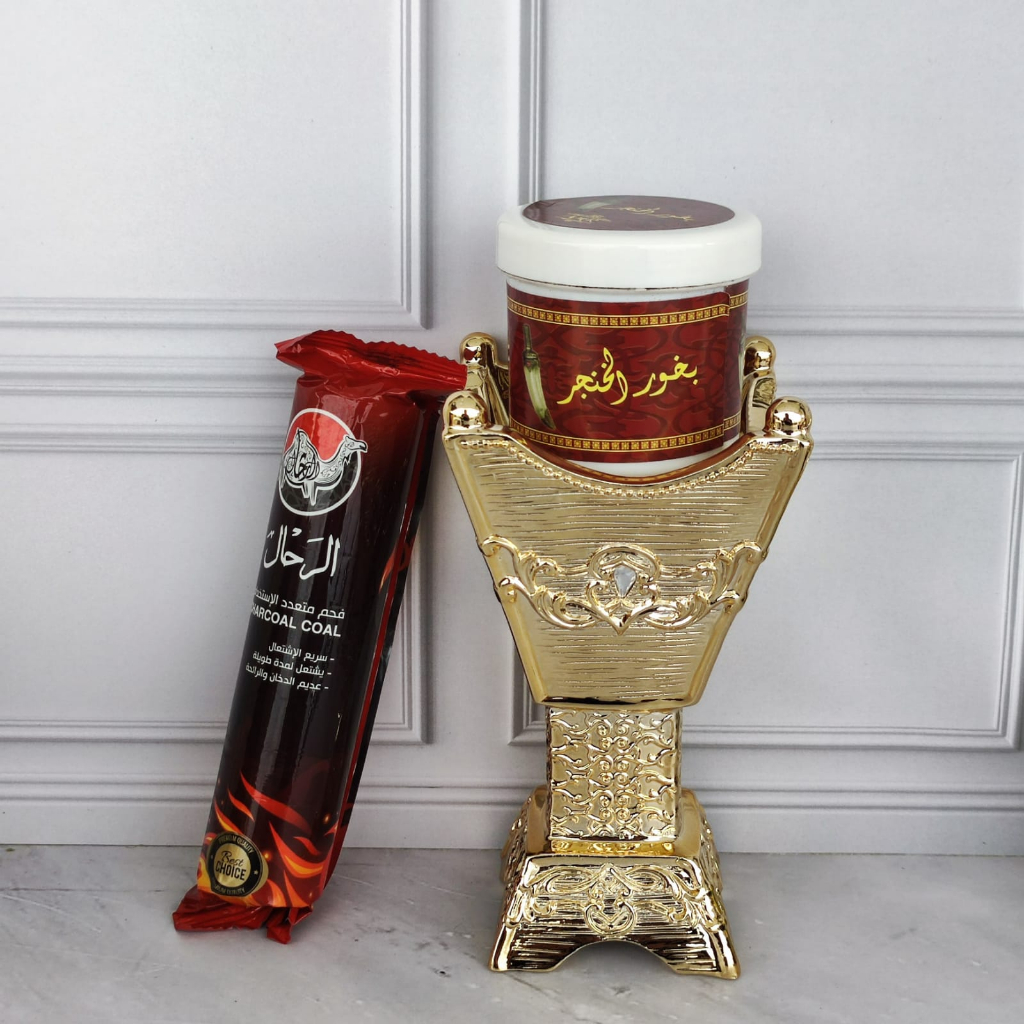 PAKET LENGKAP PRAPEN MANUAL GOLD + ARANG + BUKHUR AMR 30 GRM .(3ITEM DALM 1PAKET ).