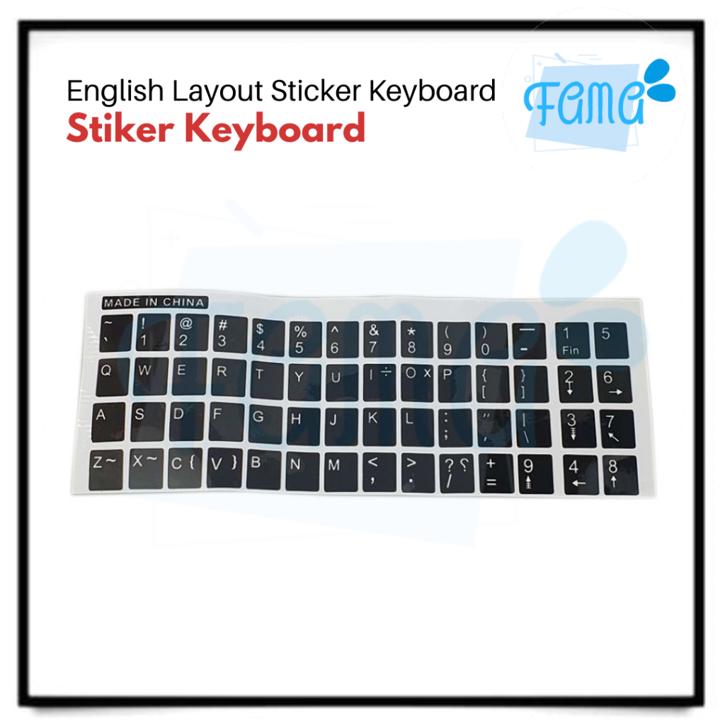 

Sticker Stiker Keyboard Alphabet Hitam Vynil [FAMA0565]