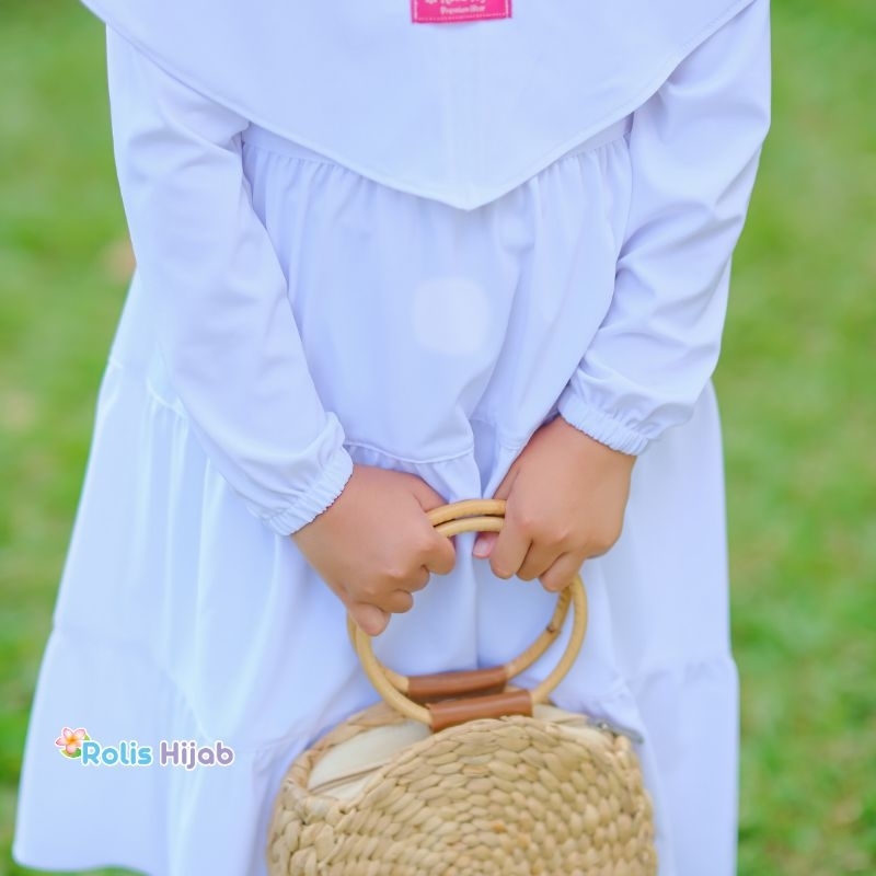 GAMIS MANASIK /GAMIS PUTIH/GAMIS ANAK PEREMPUAN