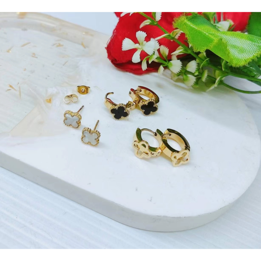 Anting Titanium Set3 Permata Perhiasan Fashion 0102  1572