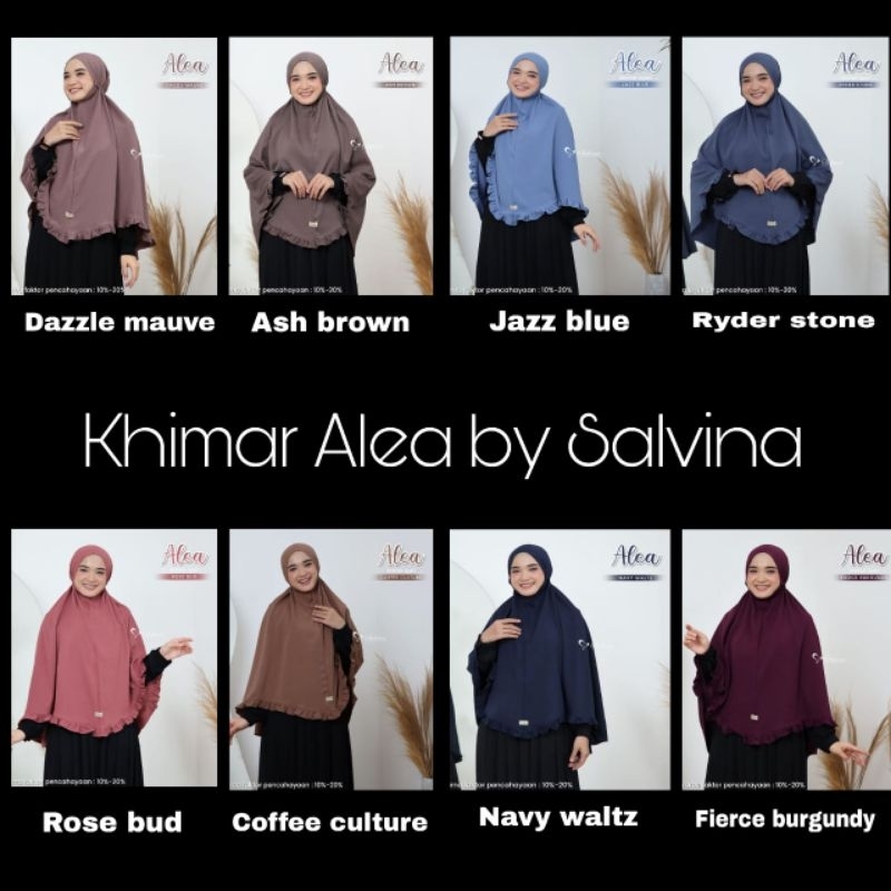 Khimar Alea by Salvina Jilbab instan Khimar instan polos khimar daily khimar murah