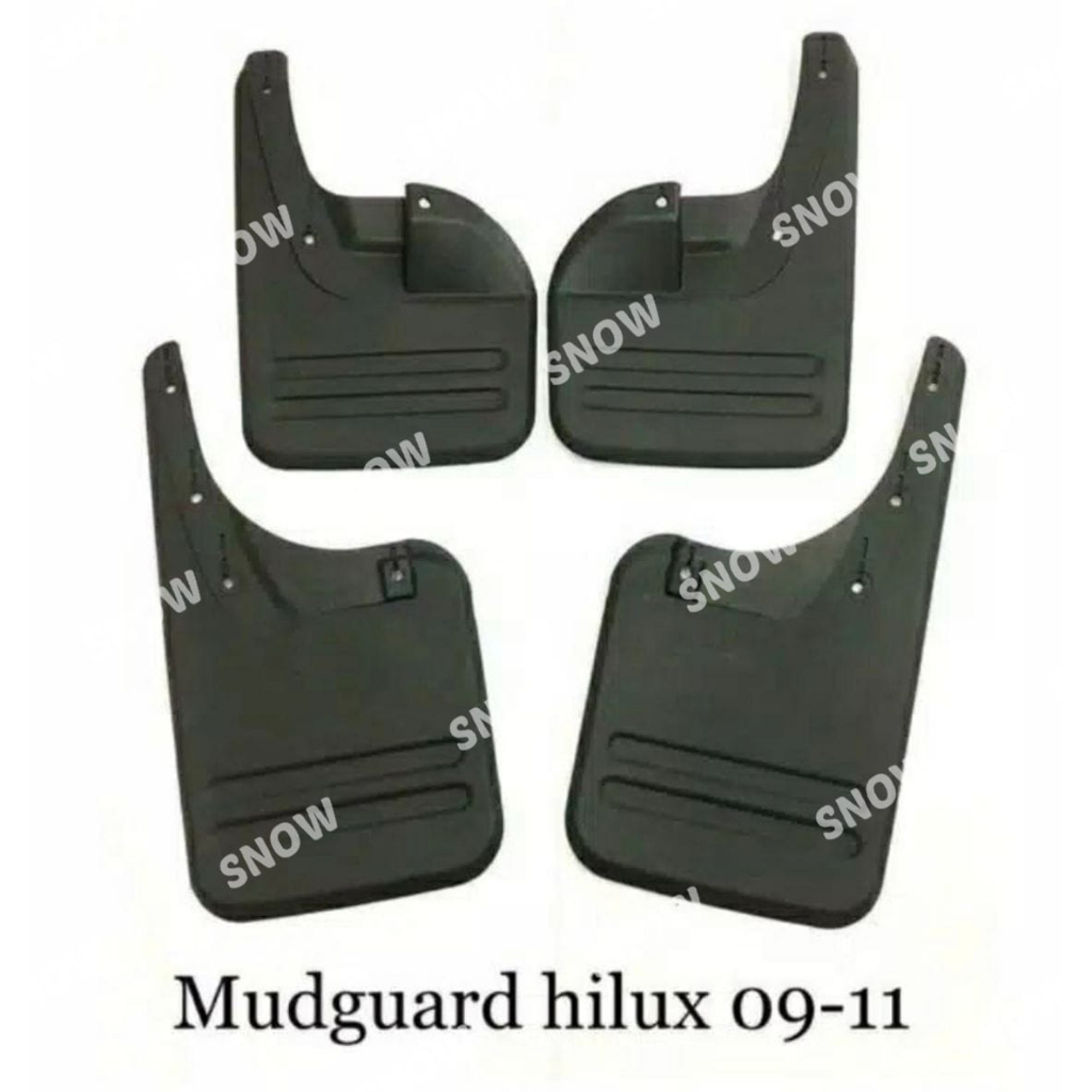 Mud Guard Hilux 2009 2011 2012 2015 2016 2017 2018 2019 Karpet Lumpur Hitam