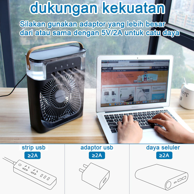Kipas Pendingin Mini Ac Portable Air Cooler Mobil Dan Ruangan/Humidifier Dingin Desktop/Kipas Pendingin Udara